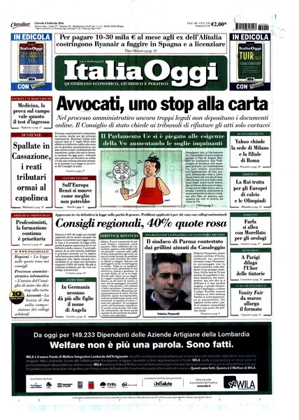 Italia oggi : quotidiano di economia finanza e politica